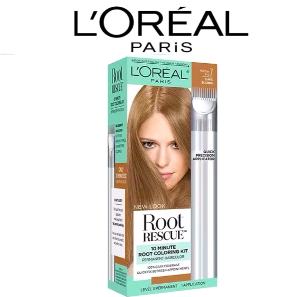L Oreal Magic Root Rescue Permanent Hair Color 7 Dark Blonde 1 application NWT
